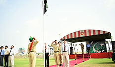 Independence Day Flag Hoisting Ceremony at Cadet College Wana