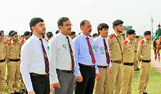 Independence Day Flag Hoisting Ceremony at Cadet College Wana