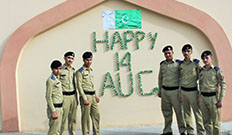 Independence Day Flag Hoisting Ceremony at Cadet College Wana